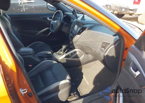 2016 Hyundai Veloster Turbo из США, поврежденный, VIN KMHTC6AE5GU292907